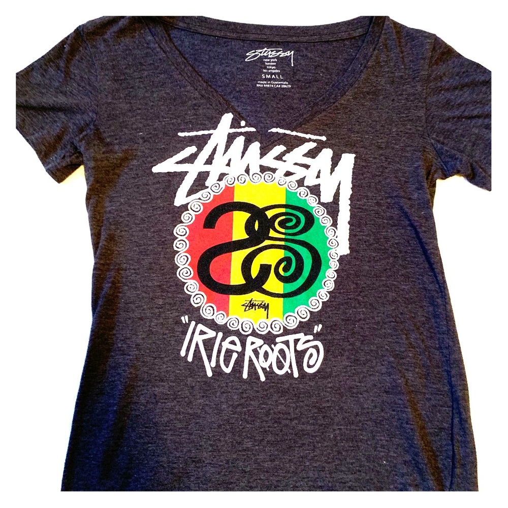 Stussy T-Shirt with Rasta colors!